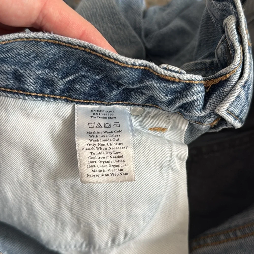 Everlane Organic Cotton The Denim Jean Shorts - Picture 9 of 13